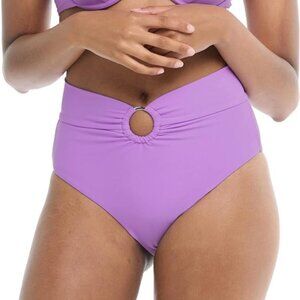 Body Glove Standard Smoothies Woodstock Solid High Rise Bikini Bottom Swimsuit